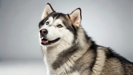 Husky Jack on studio background