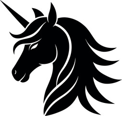 Unicorn Head Silhouette