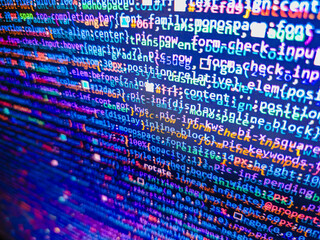 Popularity of programming languages are catching up for significant groups of developers. IT business company. Writing programming website code on laptop