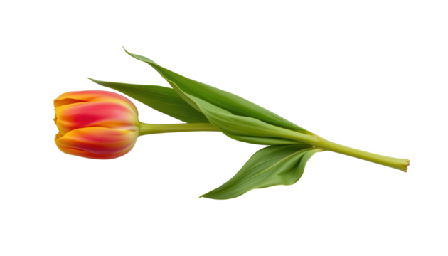 Lone tulip on nature photography close-up shot minimalist style floral concept