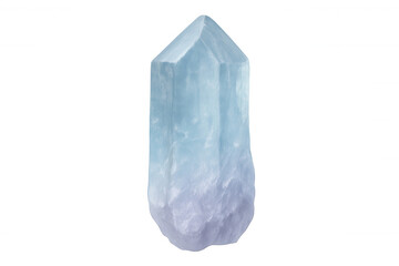 Obraz premium Aquamarine crystal with transparent background, ideal for jewelry design or metaphysical purposes