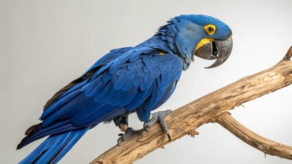 Obraz premium Hyacinth Macaw on studio background