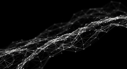 Abstract Data Network: Interconnected Nodes and Lines in a Complex Formation