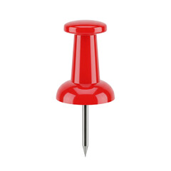 Red push pin for office or map