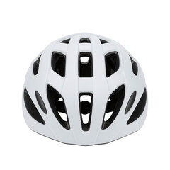 White bicycle helmet for cycling safety and head protection