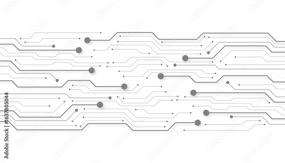 Poster abstract background with circuit board, technology background