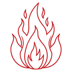Fire icons for design. concept flame, fire, icon, vector illustration in flat style 