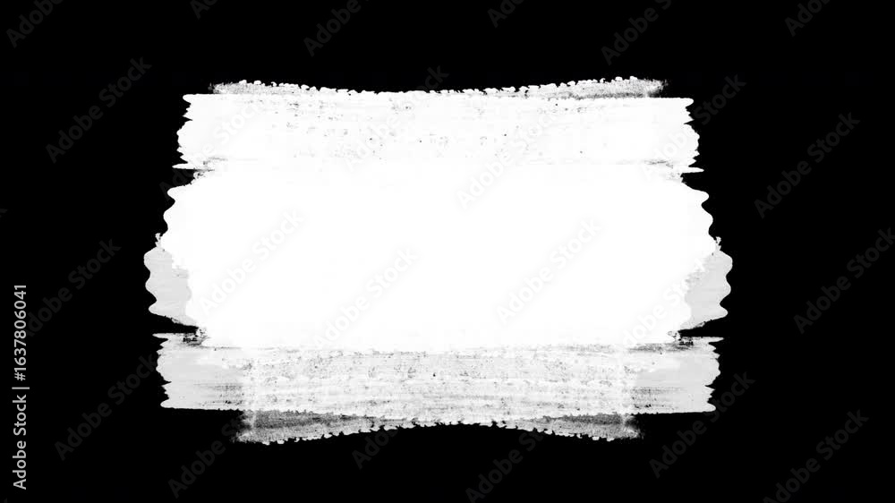 Poster seamless repeating background,dry stroke frame in black loop animation grunge animation