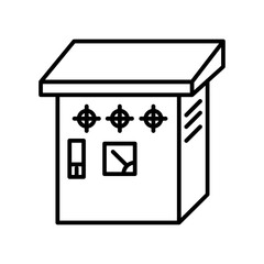 Outdoor electric panel icon