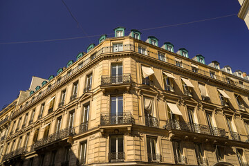 beautiful Haussmannian architecture in Paris , real estate
