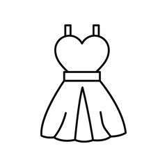 Obraz premium Dress thinline icon , vector, pixel perfect, illustrator file 