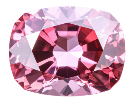 Luxury Pink Diamond Jewel Cut Stone PNG