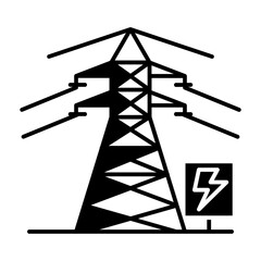 Electric tower icon