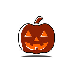 Simple Halloween Jack O Lantern Pumpkin Icon