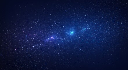 Fototapeta premium Starry Night Sky with Bright Constellation