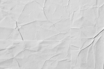 Creased paper texture overlay effect, png wrinkled paper surface