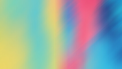 Obraz premium Vibrant Grainy Gradient with Magenta, Coral Orange, Yellow, and Cyan