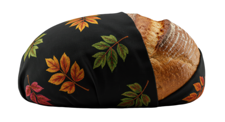 Autumn leaves bread cover, kitchen, baking, fall, food photography, website, blog, recipe