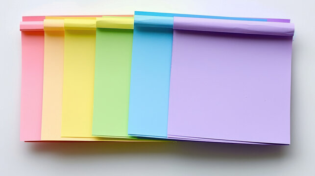 Colorful Assorted Sticky Notes for Office or Home Organization and Planning, Ideal for Creative Brainstorming and Efficient Note-Taking