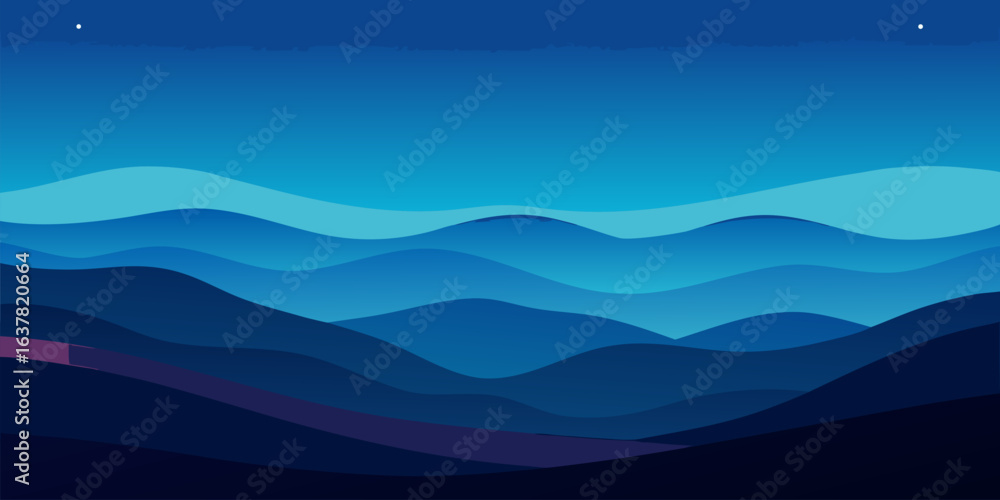 Poster abstract ocean depth gradient with dark blue teal and subtle bubble elements suitable for digital ba