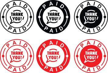 Thank You Paid Official Stamp Badge