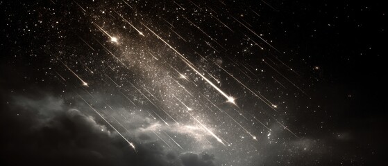 Fototapeta premium Silver Star Shower