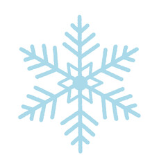 snowflake on white