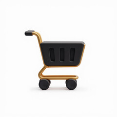 3D Shopping Cart Icon Design