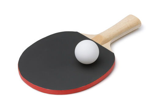 Ping pong racket and ball
