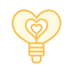 Love idea duotone line icon , vector, pixel perfect, illustrator file 
