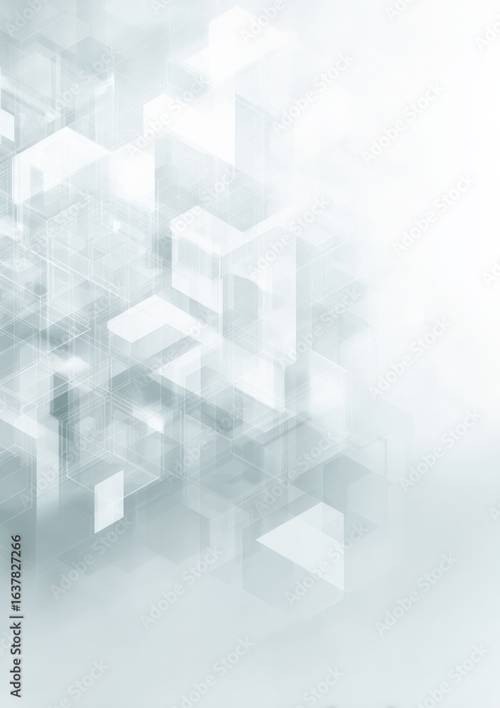 Poster abstract modern background with geometric shapes: clean, minimalist design for technology and busine