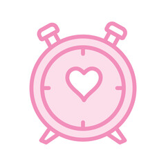 Love Time duotone line icon , vector, pixel perfect, illustrator file 
