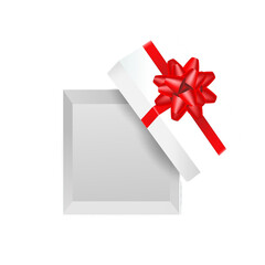 gift box with red ribbon