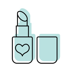 Lipstick  color shadow thinline icon , vector, pixel perfect, illustrator file 
