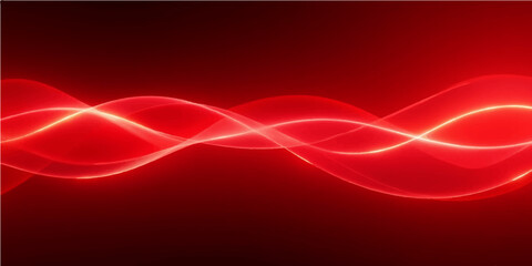 Abstract red and blue waves create a dynamic, swirling motion pattern for a futuristic background design