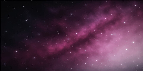 An abstract, dark blue cosmic background with a bright, star-filled nebula illustrates the deep and mysterious universe