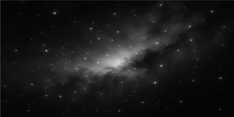 Fototapeta premium A vibrant abstract starfield in a dark blue night sky