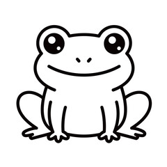 silhouette of a frog with a white background