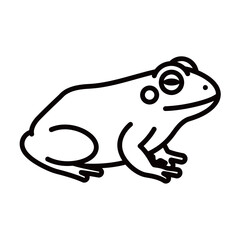 silhouette of a frog with a white background