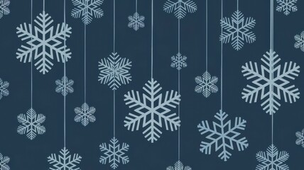 seamless pattern with snowflakes