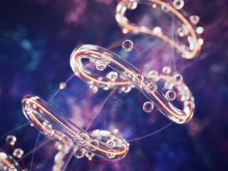 abstract background with dna