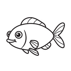 silhouette of fish with white background