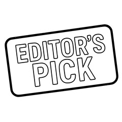 editor’s pick stamp isolated in white