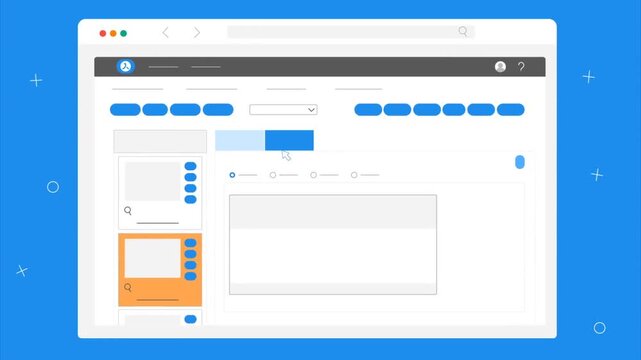  Online form filling and file upload on website animation
