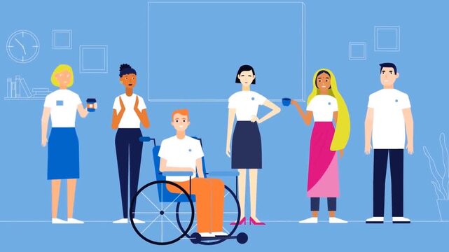 Diverse healthcare team assisting person in wheelchair