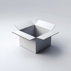 Simple Vector Art of an Empty Open Box