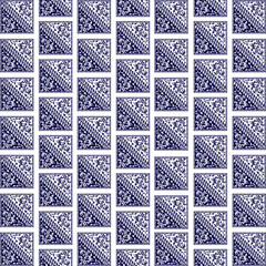 Elegant White Leaf Pattern on Dark Green Background