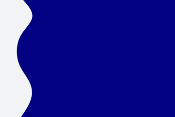 A dynamic abstract design featuring a smooth white wave against a vibrant deep blue background, creating a modern and clean visual.