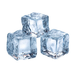 Obraz premium ice cubes isolated on white background
