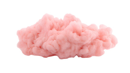 pink cloud on white background